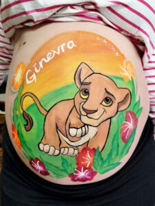 bellypainting re leone